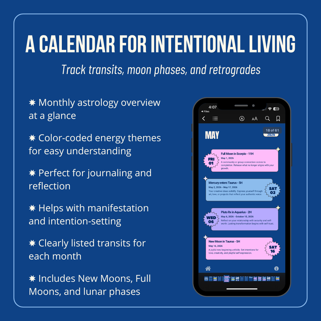 Your Rising Sign Astrology Calendar (Digital PDF)